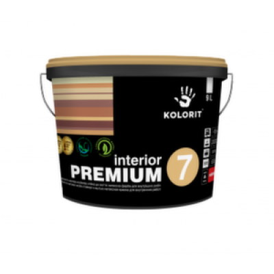 Латексная краска для внутренних работ Kolorit Interior Premium 7