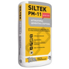 Штукатурка цементна стартова машинна Siltek РМ-11, 25кг