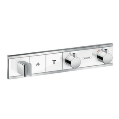 Зовнішня частина термостату Hansgrohe RainSelect на 2 функції 15355400 Зовнішня частина термостату Hansgrohe RainSelect на 2 функції 15355400