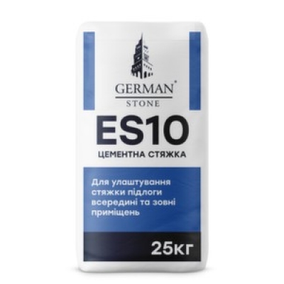 Стяжка цементна GERMAN STONE ES-10 міцна, 25кг Стяжка цементна GERMAN STONE ES-10 міцна, 25кг