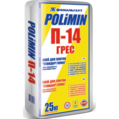 Клей для керамогранита Полимин П-14 (25 кг)