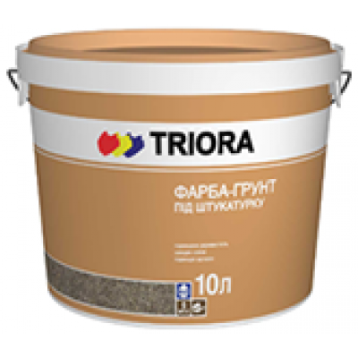 Краска-грунт под штукатурку TRIORA 10 литр