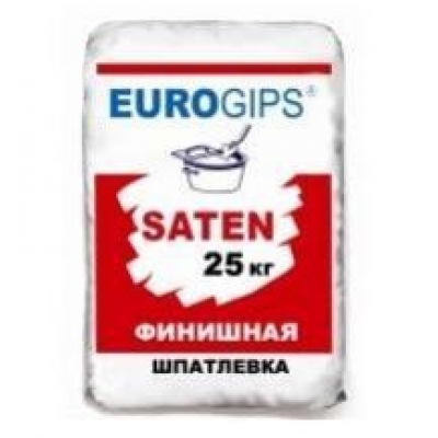 Беспещанка чистовая EUROGIPS SATEN (Сатенгипс) 25 кг