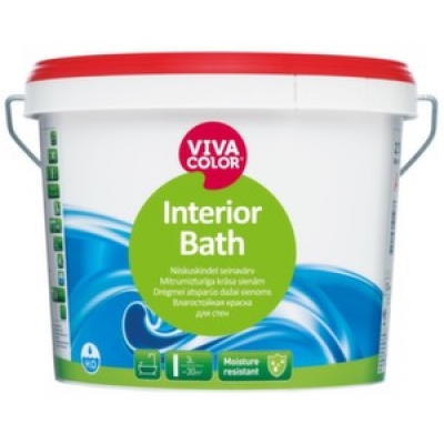 Вологостійка фарба для стін Interior Bath 0.9 л