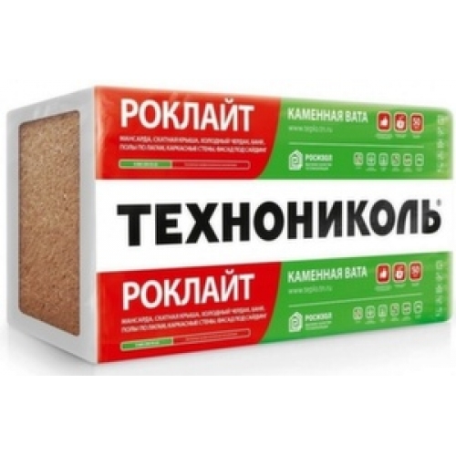 Базальтовый утеплитель плиты Технониколь \"РОКЛАЙТ\" 30 кг/м.куб, 50/100 ...