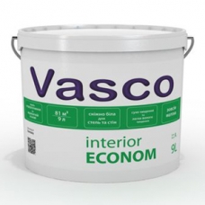 Водорозчинна інтер'єрна фарба на акрилатній основі Vasco Interior Econom (2,7л)