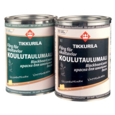 Фарба Tikkurila для шкільних дощок 1л чорна