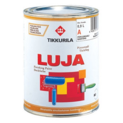 Водоразбавляемая полуматовая и полуглянцевая краска Tikkurila Luja, 9 л