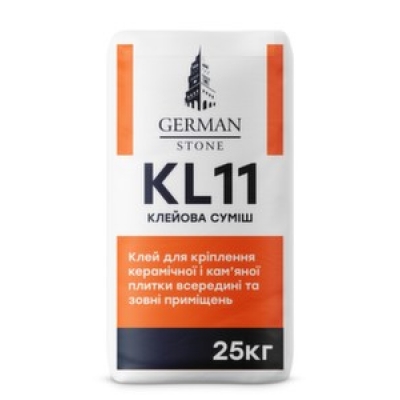 Клей для плитки GERMAN STONE KL-11 25 кг Клей для плитки GERMAN STONE KL-11 25 кг