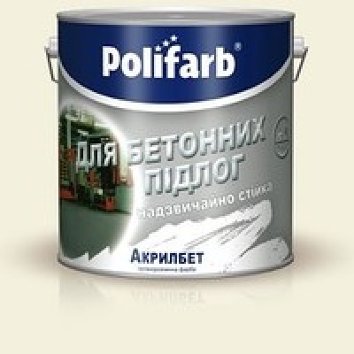 Polifarb для бетонної підлоги Акрилбет, сіра, 14 кг
