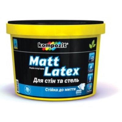 Краска интерьерная Kompozit MATT LATEX (9 л)