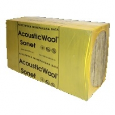 Акустична мінеральна вата AcousticWool Sonet P (50*600*1000 мм, 4,2 м.кв/уп), 80 кг/м3