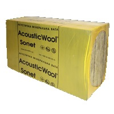 Акустична мінеральна вата AcousticWool Sonet P (50*600*1000 мм, 4,2 м.кв/уп), 80 кг/м3 Акустична мінеральна вата AcousticWool Sonet P (50*600*1000 мм, 4,2 м.кв/уп), 80 кг/м3