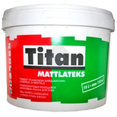 Фарба Eskaro Titan Mattlatex для стін 5 л Фарба Eskaro Titan Mattlatex для стін 5 л