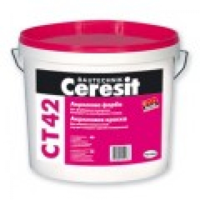 Акриловая краска Ceresit CT42 (10 л) Акриловая краска Ceresit CT42 (10 л)