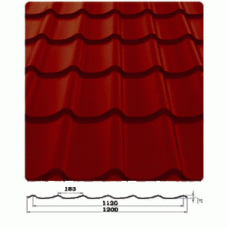 Металлочерепица GRAND 0,45*1195 PEMA (8004, производитель сырья Польша)