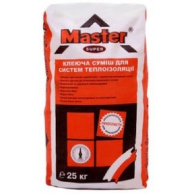 Клей для пенопласта армированный Мастер Супер (Master Super)  (25 кг)