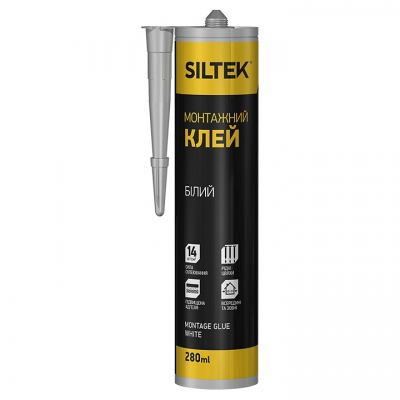 Клей монтажный Siltek "Жидкие гвозди" белый , 280 мл