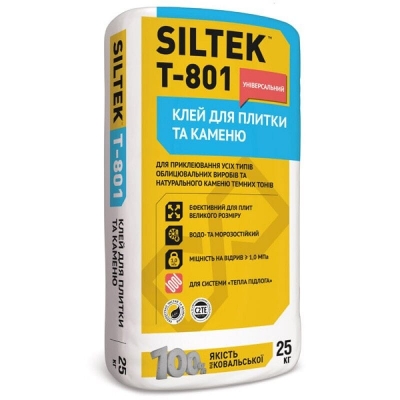 SILTEK Т-801 / 25кг Клей для плитки та каменю універсальний