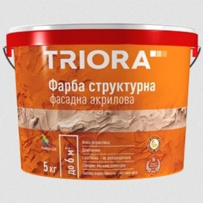 Декоративная структурная краска TRIORA, 15 кг