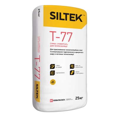 Клей для теплоизоляции «Универсал» Siltek Мiкс+ Т-77