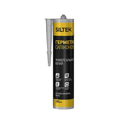 Герметик силіконовий Siltek білий, 280 мл Герметик силіконовий Siltek білий, 280 мл